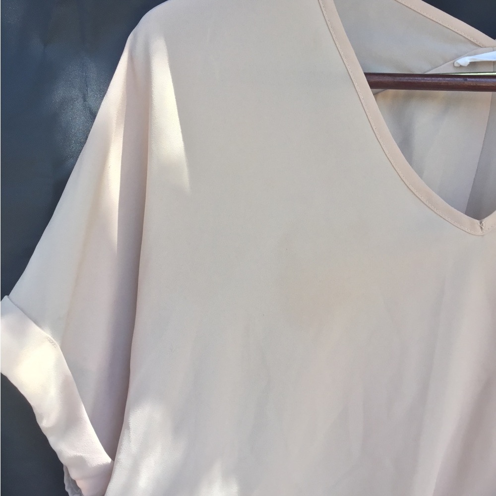 Lush short sleeve flowy top blouse small